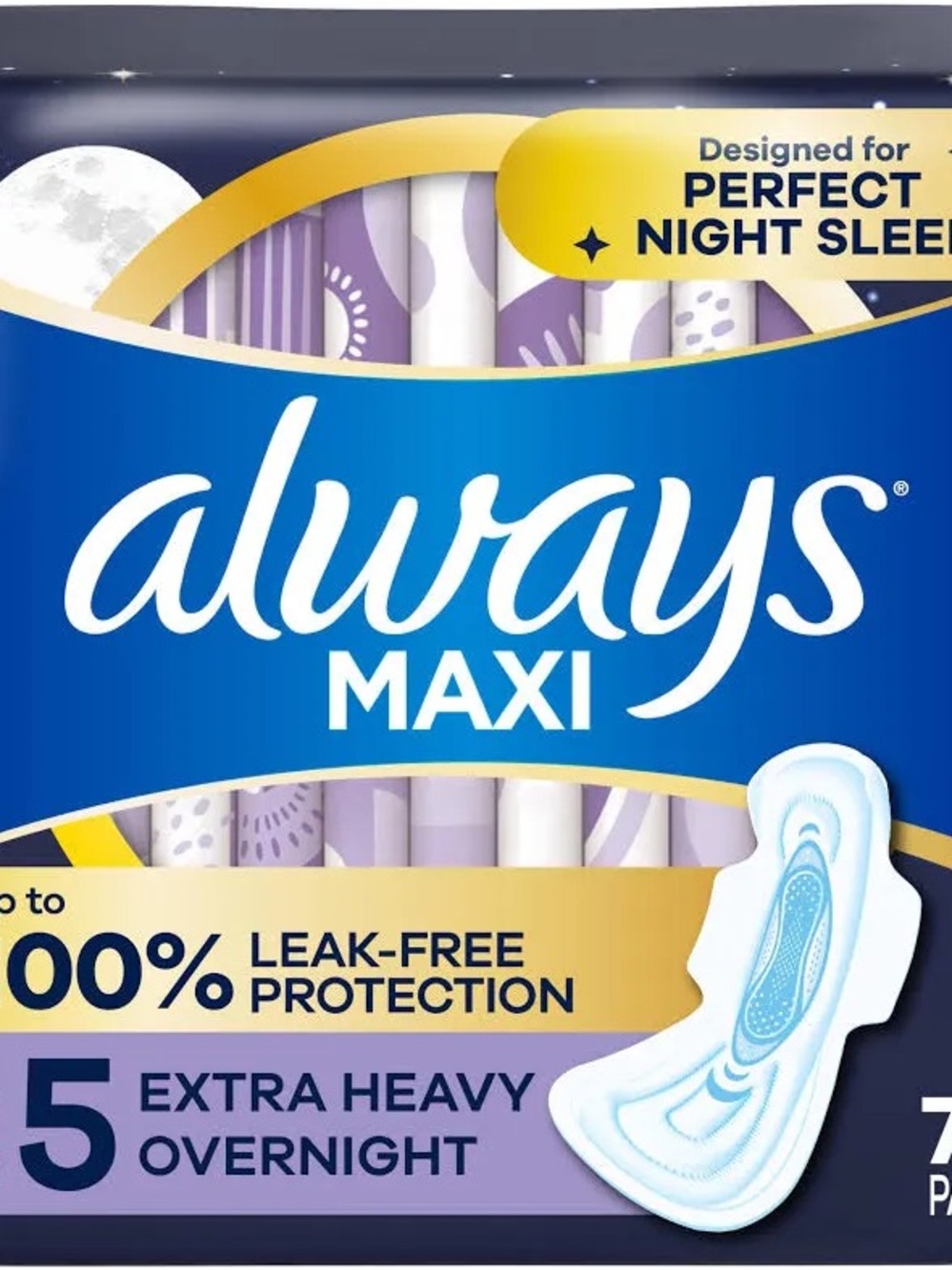 Brand New Always Maxi Extra Heavy Overnight Pads - 72 in total